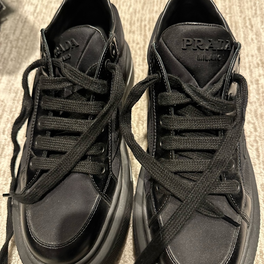 Prada Black Low-Top Sneakers - Picture 2 of 3
